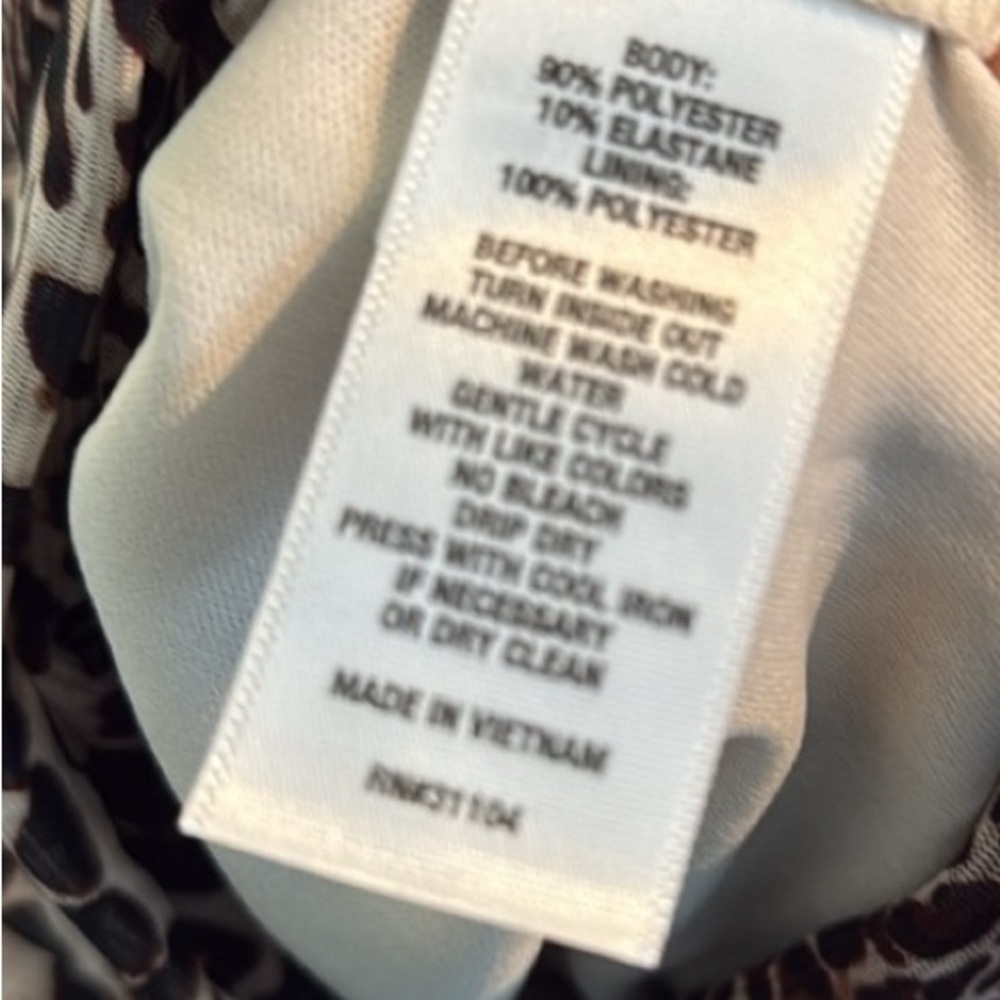 The Limited Leopard Print Ruched Dress Size M NWT Animal Print - Picture 8 of 11